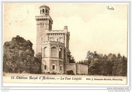 HOUYET ..-- Château Royal D'Ardenne ..-- La Tour Léopold . 1906 Vers GAND ( Mr G. Bricusse ) . Voir Verso . - Houyet