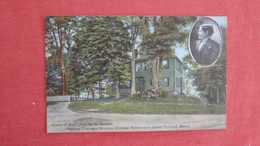 Mrss Stevens President Christian Temperance Union  Glitter Added-- Maine > Portland  Ref 2712 - Portland