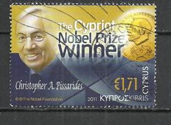 CYPRUS 2011 - CHRISTOPHER A.PISSARIDES, NOBEL IN ECONOMY - USED OBLITERE GESTEMPELT USADO - Nobelpreisträger