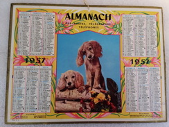 Calendrier Oller Almanach Des PTT 1957 - Grand Format : 1941-60