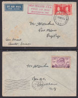 J0080 NEW ZEALAND 1930,  New Zealand - USA Air Mail Service, FFC To Pago Pago (Samoa), RARE Auckland Railway Cancel - Covers & Documents