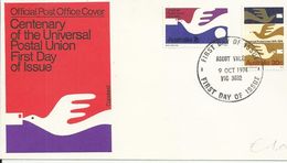 AUSTRALIA 1974 - U.P.U. CENTENARY - CPL. SET - FDC - UPU (Union Postale Universelle)