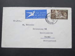 GB Kolonie Südafrika / South Africa 1953 Luftpostbrief Nach Bern Schweiz - Storia Postale