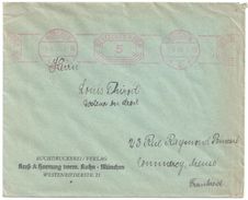 4154 MUNCHEN 2 Imprimé Drucksache Deutsch Reich 5 6 1930 Nach Frankreich Commercy Meuse BUCHDRUCKEREI KRESS HORNUNG - Machine Stamps (ATM)