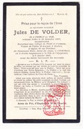 DP EH Priester Jules De Volder ° Tielt 1843 † Zusters V Liefde Kortrijk 1897 College Oostende St Amandskerk Roeselare - Andachtsbilder