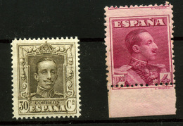 España Nº 318 Y 322. Años 1922-1930 - Unused Stamps