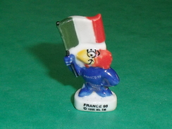 Fèves / Fève / Sports : France 98 , Footix Drapeaux 1998 P 20 , 1995 , Foot , Italie    T124 - Deportes