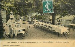 PIE 17-T-7813 : CAFE RESTAURANT DU PONT DE LIMAY MANTES  MAISON CLEMENT - Limay