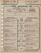 FICHE RTA 1960 CHRYSLER WINDSOR - Other Plans