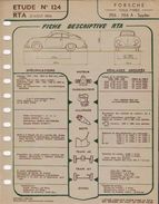 FICHE RTA 1956 PORSCHE - Other Plans