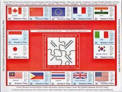 Tonga MNH Flags Sheetlet, HCV - Francobolli