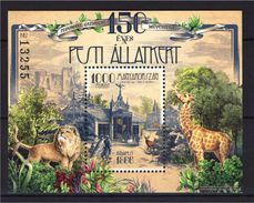 HUNGARY 2016 FAUNA 150 Years Of Budapest Zoo ANIMALS - Fine S/S MNH - Nuevos