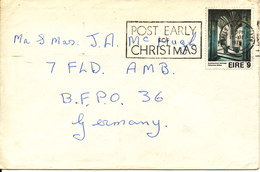 Ireland Cover Sent To B.F.P.O. In Germany Post Early For Christmas 15-12-1975 - Lettres & Documents