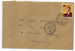 Maroc--1990--lettre De TAOUNATE  Pour PARIS (France)--timbre Seul Sur Lettre ---  Cachet Rond - Morocco (1956-...)