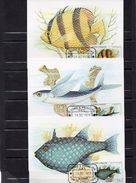 St Tome & Principe: 1979 Belle Série De 7 Cartes Maximum "poissons Locaux" 2474-76 - Peces