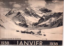 Calendriers 1938 - De Janvier à Décember - Grand Format : 1921-40