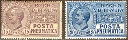 Italy 1921-23 Posta Pneumatica 15+30 C. MNH** - Lot. REPN2-PN3 - Rohrpost