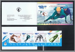 NORTH KOREA 2014 XXII OLYMPIC WINTER GAMES SOCHI STAMP BOOKLET IMPERFORATED - Winter 2014: Sochi