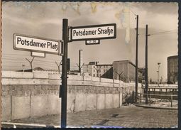 °°° 9015 - GERMANY - BERLIN - MAUER AM POSTDAMER PLATZ - 1964 With Stamps °°° - Berlijnse Muur