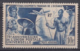 French Oceania Oceanie 1949  UPU Airmail PA Yvert#29 Mint Never Hinged - Ongebruikt