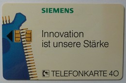 GERMANY - Siemens - Innovation - 40DM - K 687 01.92 - Mint - T-Series : Test