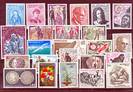 Monaco 1975 Année Complète Postes 1003 à 1042 Neuf Avec Trace De Charnière* TB  MH  Con Charnela Cote **102 - Annate Complete