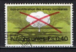 NAZIONI UNITE - GINEVRA - 1972 - PER LA NON PROLIFERAZIONE DELLE ARMI NUCLEARI - USATO - Oblitérés