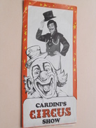 LES BENSON ( Mister WALTER ) + CARDINI'S CIRCUS Show ( 2 Folders + Visite + Foto's : Details Zie Foto ) ! - Visiting Cards