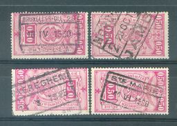 BELGIE - TR 141 (4x) - "BXL-Q.L. 25" + "NORD-BELGE - JAMBES 2" + "WAEREGHEM - N°___I___ANN" + "STE-MARIE" -(ref. 16.208) - Usati