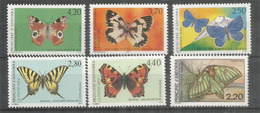 Les Papillons En Andorre. 6 Timbres Neufs ** - Andere & Zonder Classificatie