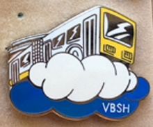 BUS JAUNE ET BLANC SUR UN NUAGE - VBSH  -     (19) - Transportation