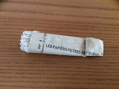 LES PAPIERS FILTRES PRAT-DUMAS N°1 (5 Pièces Anciens Dans Emballage D'origine) - Material Und Zubehör