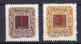 Timor 1952 Mi. 31-32   Portomarken Ziffernzeichnung MNH** - Timor