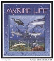 Tuvalu - 2000 Marine And Coastal Animals Kleinbogen (2) MNH__(THB-3114) - Tuvalu