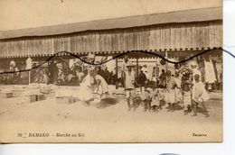 CARTE ANIMÉE. CPA. MALI. BAMAKO. Marché Au Sel . LEVY ET NEURDEIN REUNIS. SELECTA . - Mali