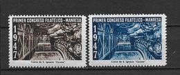 LOTE 1382  ///  PRIMER CONGRESO FILATELICO  MANRESA 1947 **MNH  LUXE        ¡¡¡¡¡¡ LIQUIDATION !!!!!!! - Emisiones Nacionalistas