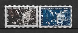 LOTE 1383  ///  PRIMER CONGRESO FILATELICO  MANRESA 1947 **MNH  LUXE        ¡¡¡¡¡¡ LIQUIDATION !!!!!!! - Emisiones Nacionalistas