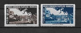 LOTE 1383  ///  PRIMER CONGRESO FILATELICO  MANRESA 1947 **MNH  LUXE        ¡¡¡¡¡¡ LIQUIDATION !!!!!!! - Nationalist Issues