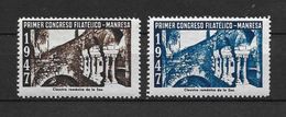 LOTE 1383  ///  PRIMER CONGRESO FILATELICO  MANRESA 1947 **MNH  LUXE        ¡¡¡¡¡¡ LIQUIDATION !!!!!!! - Nationalist Issues