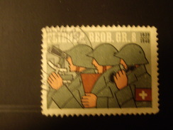 SUISSE  Militaria   Armée  Guerre  Oblitéré  1939 - 1940 - Etichette