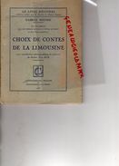 87-23-19- CHOIX DE CONTES DE LA LIMOUSINE-GABRIEL NIGOND-TABLEAUX MAITRE PAUL RUE- CREPIN LEBLOND MOULINS 1948 - Limousin