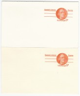 USA POSTAL STATIONERY UNUSED 2 POST CARDS SE-TENANT (6) - 1961-80