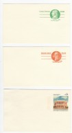 USA POSTAL STATIONERY UNUSED 3 POST CARDS (7) - 1961-80