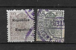 LOTE 1891 D  ///  ESPAÑA  SELLOS FISCALES  -  CON SOBRECARGA "REPUBLICA ESPAÑOLA" - Steuermarken