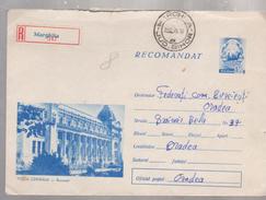 COVER STATIONERY ROUMANIE .1970 POST OFFICE CENTRAL BUCURESTI  Cancel MARGHITA COUNTY BIHOR - Briefe U. Dokumente