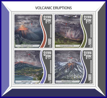 SIERRA LEONE 2017 ** Volcanic Eruption Vulkanausbrüche Éruption Volcanique M/S - IMPERFORATED - DH1741 - Volcanos