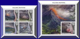 SIERRA LEONE 2017 ** Volcanic Eruption Vulkanausbrüche Éruption Volcanique M/S+S/S - IMPERFORATED - DH1741 - Volcanos