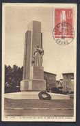 1938 YT 395 LYON MONTCHAT RHONE MONUMENT MORTS SERVICE SANTE MILITAIRE CARTE MAXIMUM - 1930-1939