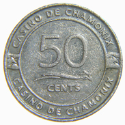 [NC] CASINO DE CHAMONIX TOKEN 50 CENTS - Casino