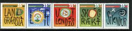 Islande, Yvert 872/876, Scott 887/891, MNH - Ungebraucht